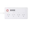 Smart WiFi Power Strip – 4 AC Outlets + 4 USB Ports | Alexa & Google Compatible | Remote & Voice Control | US Plug