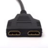 HDMI Splitter Cable 1-in-2-Out – HDMI Male to Dual Female Adapter | Gold-Plated | HD Video Signal Splitter