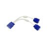 VGA Splitter Cable 1-in-2-Out – 15-Pin VGA Male to Dual Female | 3+6 Core | Synchronized Display | 0.3m