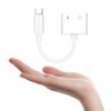 2-in-1 Lightning Adapter for iPhone – Dual Lightning Port for Charging & Audio | Earphone + Charger Splitter