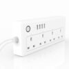 Smart WiFi Power Strip – 4 AC Outlets + 4 USB Ports | Alexa & Google Compatible | Remote & Voice Control | US Plug