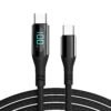Bundle Sale 7 Pack 5XP-53-100W USB-C to USB-C Fast Charging Cable with LED Display | eMark Chip | iPhone 15 Compatible Model 1.53