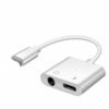 2-in-1 Lightning Adapter for iPhone – Dual Lightning Port for Charging & Audio | Earphone + Charger Splitter